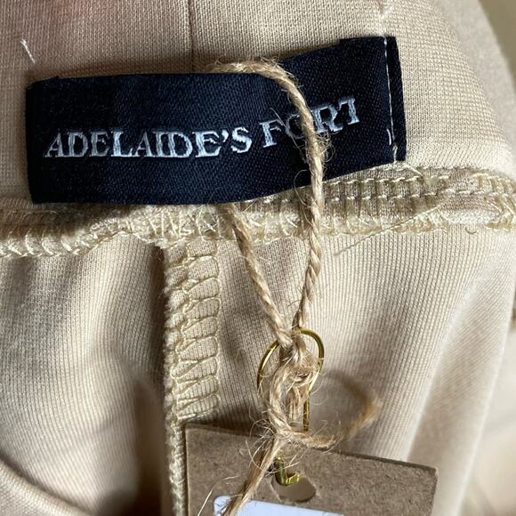 Adelaides Fort Split Leggings Pull On Pants Women’s Size Large New NWT Tan - Picture 7 of 9